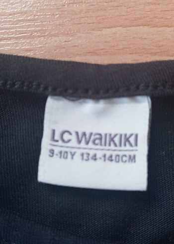 Kız Çocuk Gri Baskılı Kısa Kollu Siyah Tişört - Görsel 3