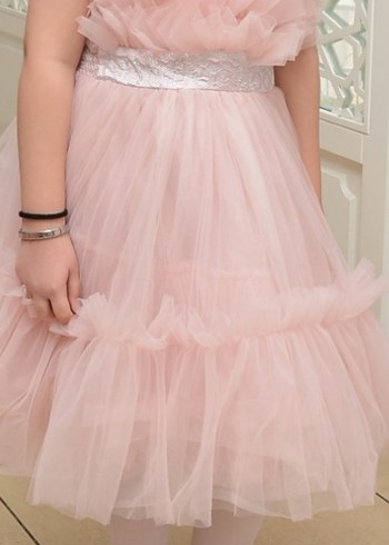 Kent of kids marka. Tertemiz pudra pembe Katkat şık abiye - Görsel 2