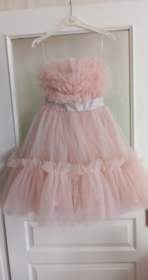 Kent of kids marka. Tertemiz pudra pembe Katkat şık abiye - Görsel 3