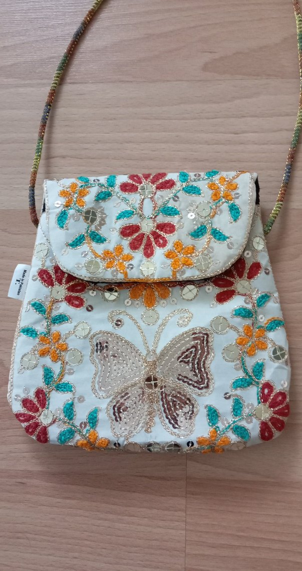 Yeni Boncuk İşlemeli Çok Renkli Bohem Çanta - Görsel 2