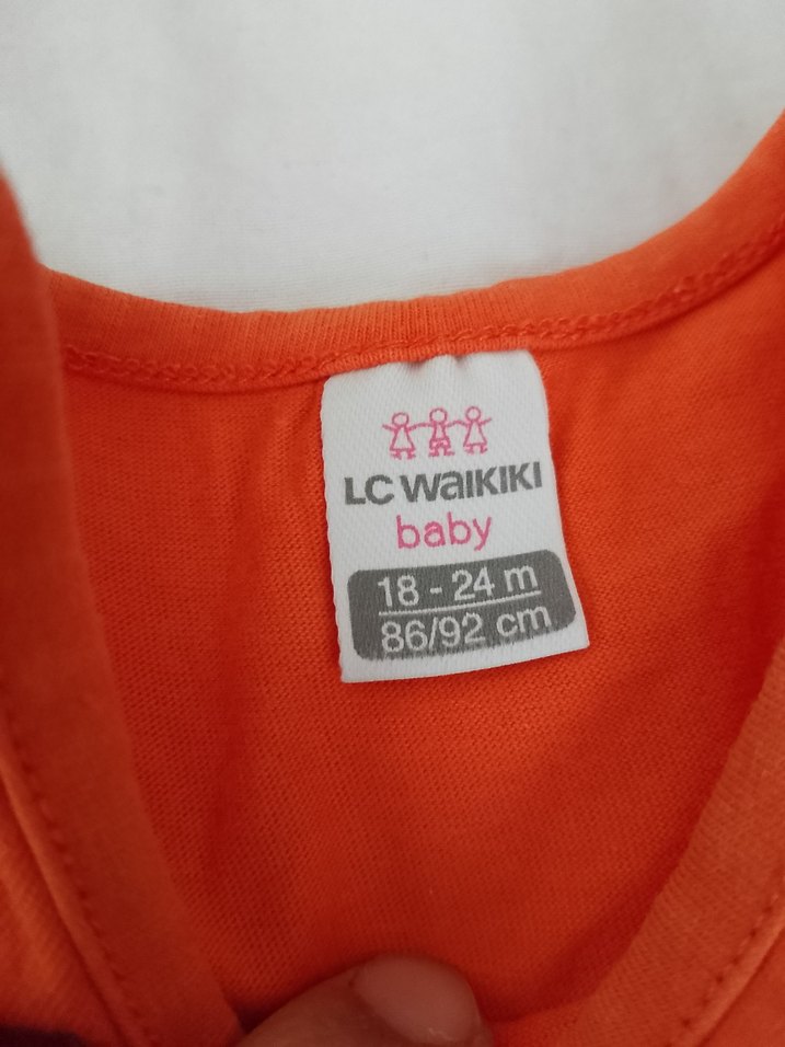 Nakışlı Turuncu Kız Çocuk Elbisesi - Görsel 3