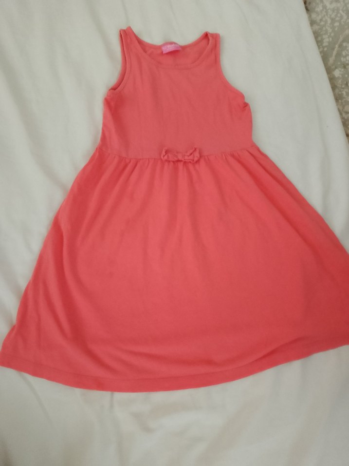 Kolsuz Pembe Kız Çocuk Elbisesi - Görsel 2