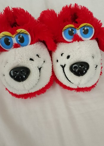 Kırmızı Sıcak Kürklü panduf - Görsel 3