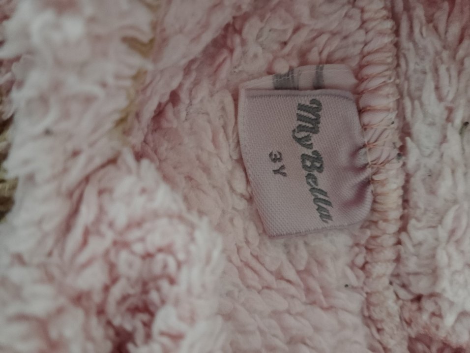 Kapüşonlu Kız Çocuk Pembe polar - Görsel 4