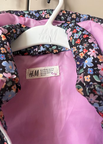 Çiçek Desenli Kız Çocuk Kapüşonlu Yelek - Görsel 3