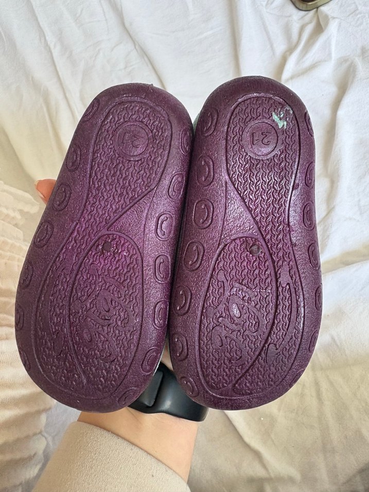 Mor Bantlı Kız Çocuk Ev Terliği - Görsel 4