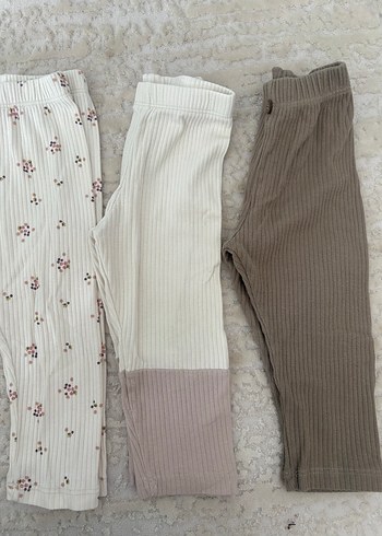 Kız Çocuk Çiçekli Piliseli Tayt - Görsel 4