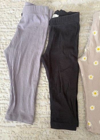 Kız Çocuk Çiçekli Piliseli Tayt - Görsel 2