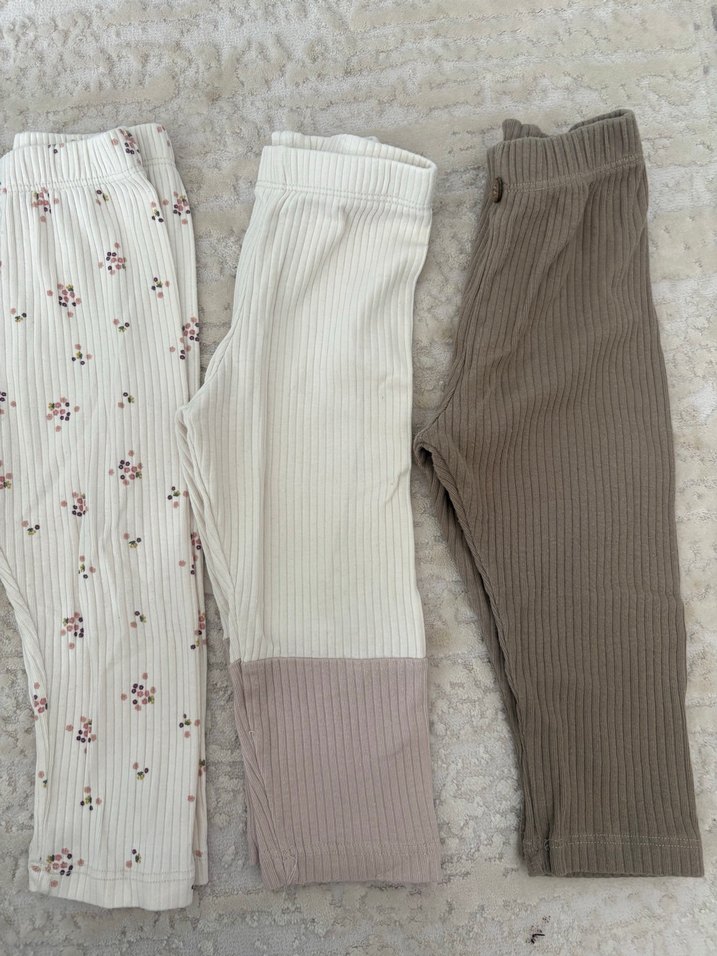 Kız Çocuk Çiçekli Piliseli Tayt - Görsel 4