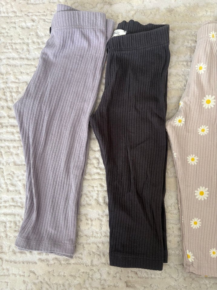 Kız Çocuk Çiçekli Piliseli Tayt - Görsel 2