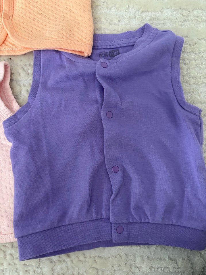 Kız Çocuk Örme Basic Kolsuz Yelek - Görsel 3