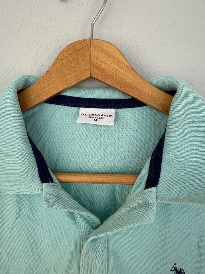 Turkuaz Erkek Polo Yaka Tişört - Görsel 2