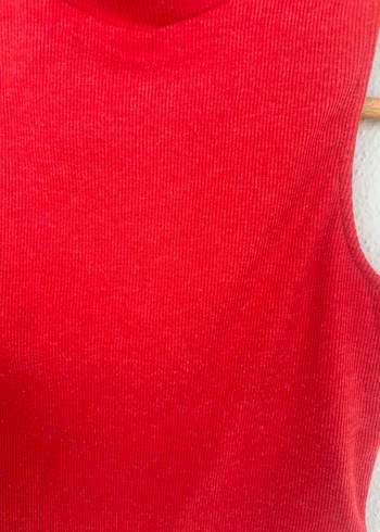 Kız Çocuk Kırmızı Yarım Balıkçı Yelek - Görsel 3