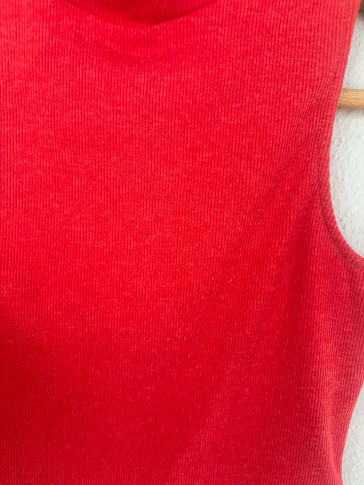 Kız Çocuk Kırmızı Yarım Balıkçı Yelek - Görsel 3