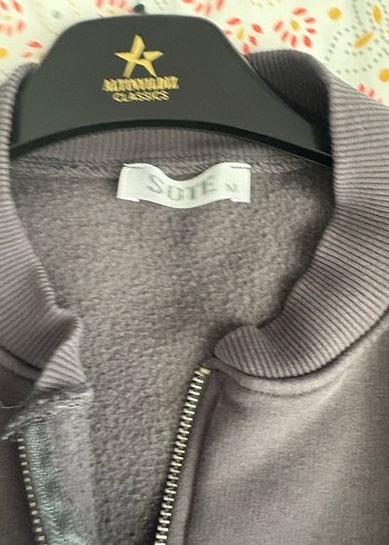 Gri Yüksek Yakalı Salaş Kadın Eşofman Takımı - Görsel 6