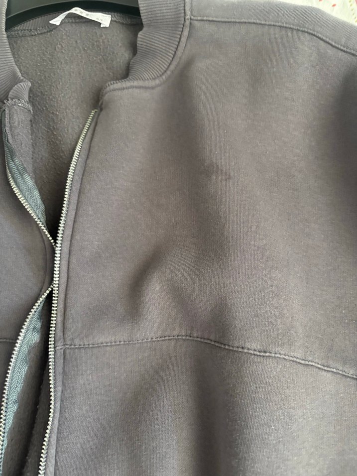 Gri Yüksek Yakalı Salaş Kadın Eşofman Takımı - Görsel 4