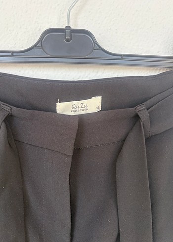 Siyah Kemerli Yüksek Bel Mini Şort - Görsel 3