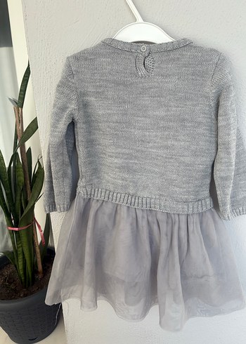 Gri Kız Çocuk Basic Triko Kazak - Görsel 2