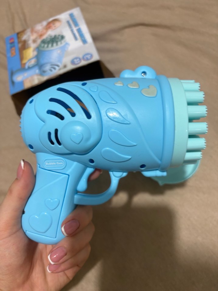 Renkli Mavi Baloncuk Tabancası - Görsel 3