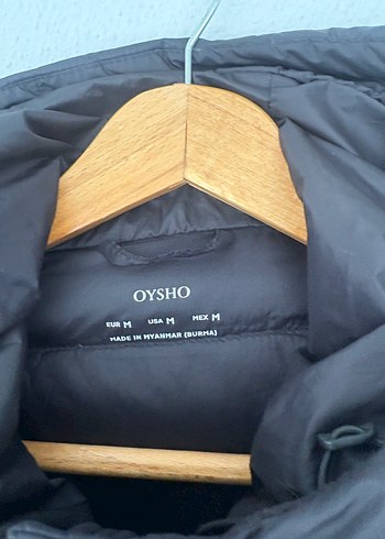 Oysho Siyah Ultra Hafif Su Geçirmez Kadın Ceket - Görsel 5