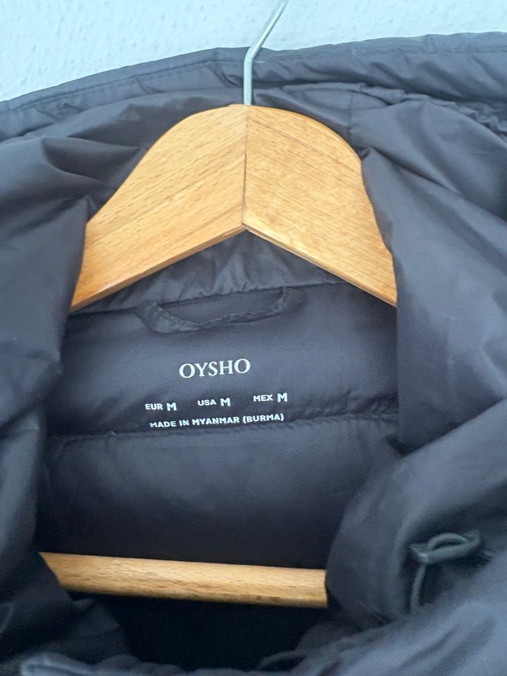 Oysho Siyah Ultra Hafif Su Geçirmez Kadın Ceket - Görsel 5