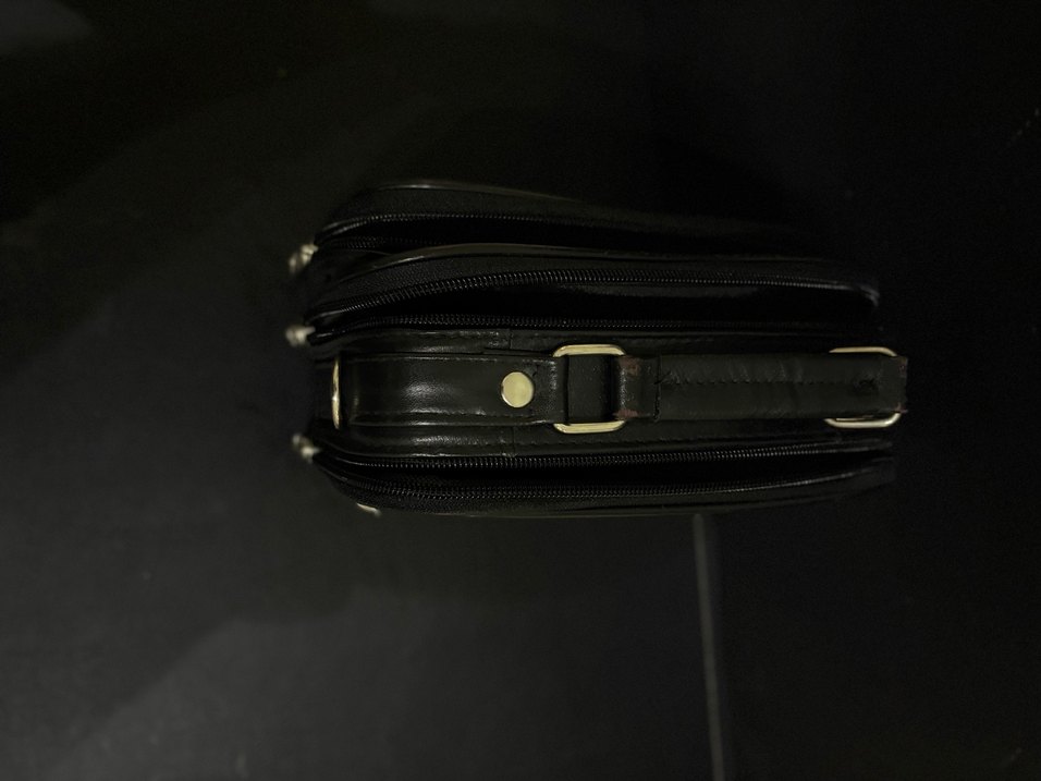 Siyah Fermuarlı Erkek El Çantası - Görsel 2