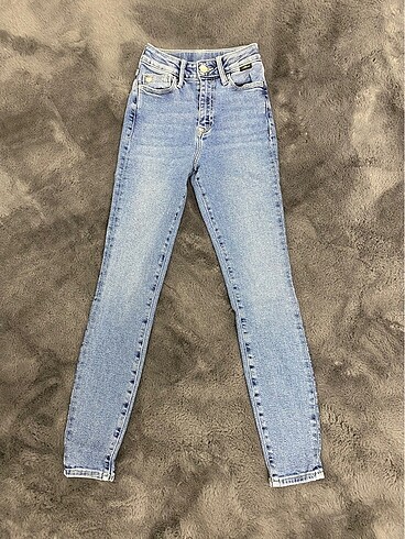 Süper yüksel bel dar kesim Jeans