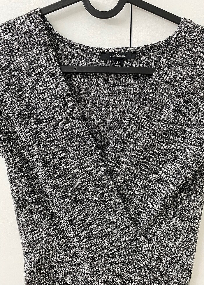 Dar kesim Triko elbise - Görsel 2