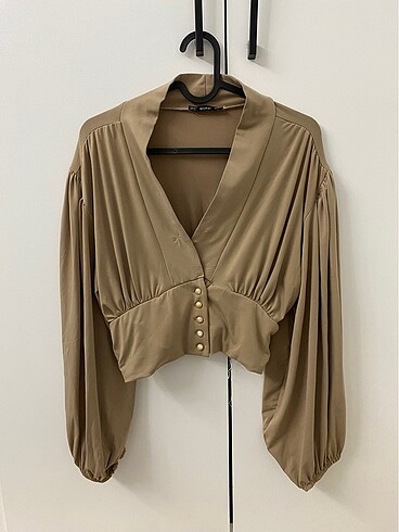 Bel detaylı bluz - Görsel 2