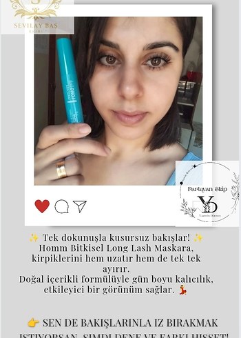 Turkuaz Maskara - Pastel Renk - Görsel 3