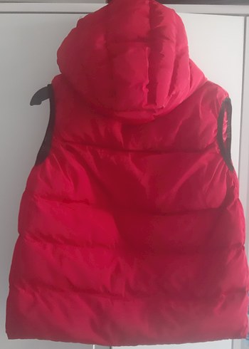 Çocuk Kırmızı Fermuarlı Yelek. moncler - Görsel 2