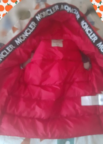 Çocuk Kırmızı Fermuarlı Yelek. moncler - Görsel 3