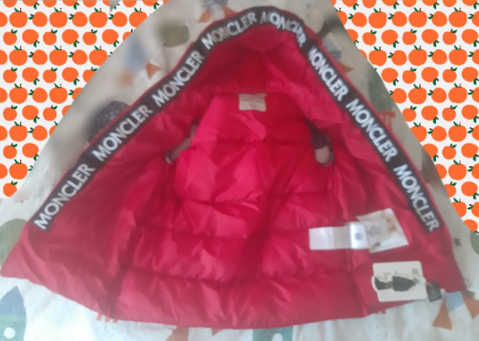 Çocuk Kırmızı Fermuarlı Yelek. moncler - Görsel 3