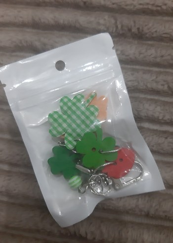 Renkli Zincir Detaylı Kadın Anahtarlık. rilakkuma anahtarlik - Görsel 3