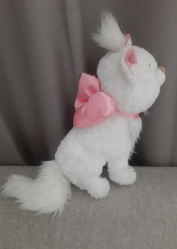 Beden Renk disneyland orjinal. Marie Beyaz Peluş Oyuncak Kedi