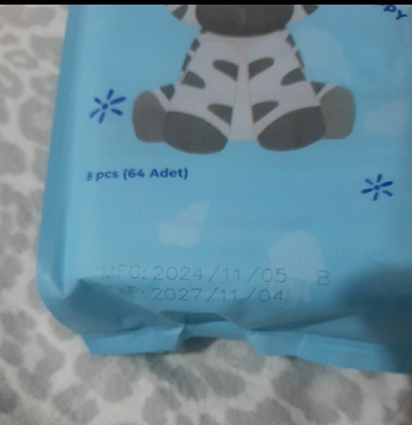 Kawaii. Mini cep islak mendil. Zebra - Görsel 2