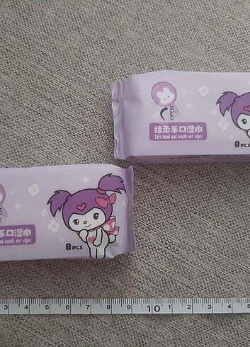 Kawaii. Kuromi mini islak mendil - Görsel 2