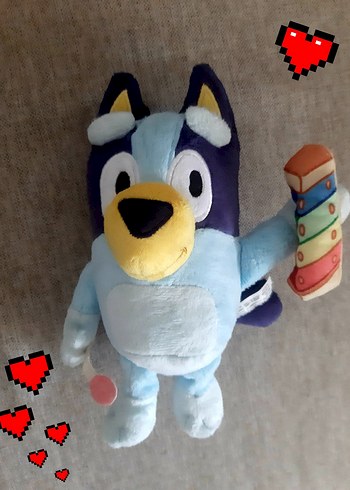 Renkli Mavi Peluş Oyuncak Köpek. bluey orjinal
