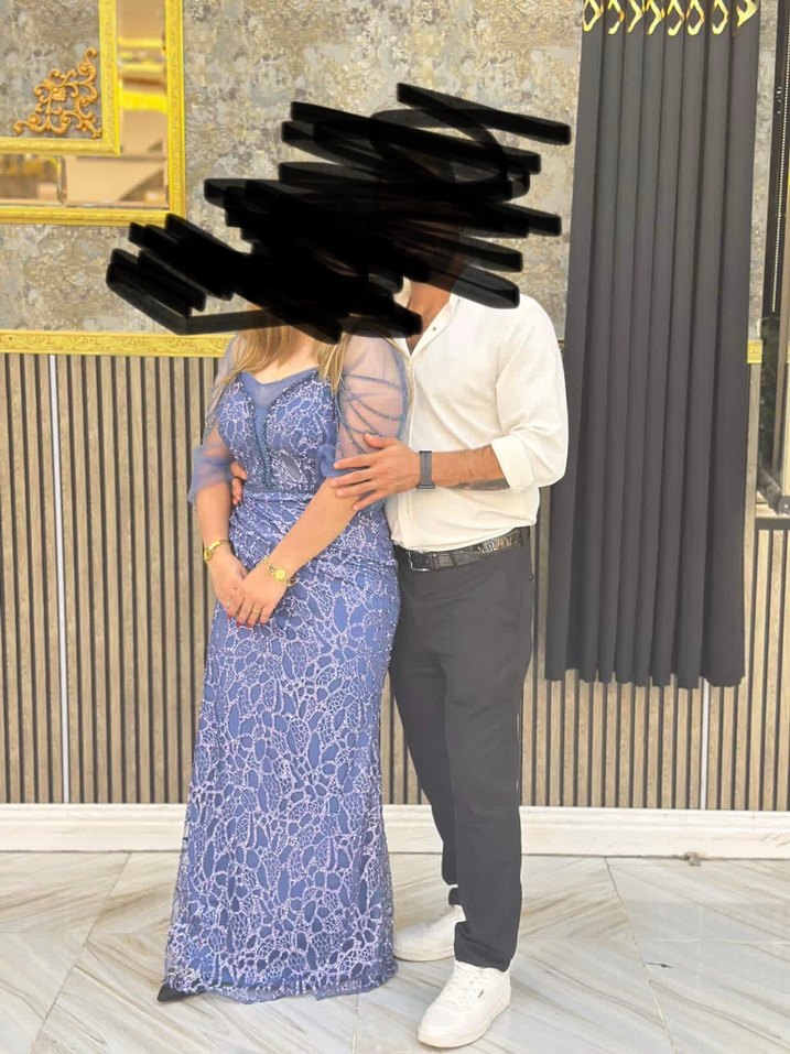 İndigo mavi abiye - Görsel 2