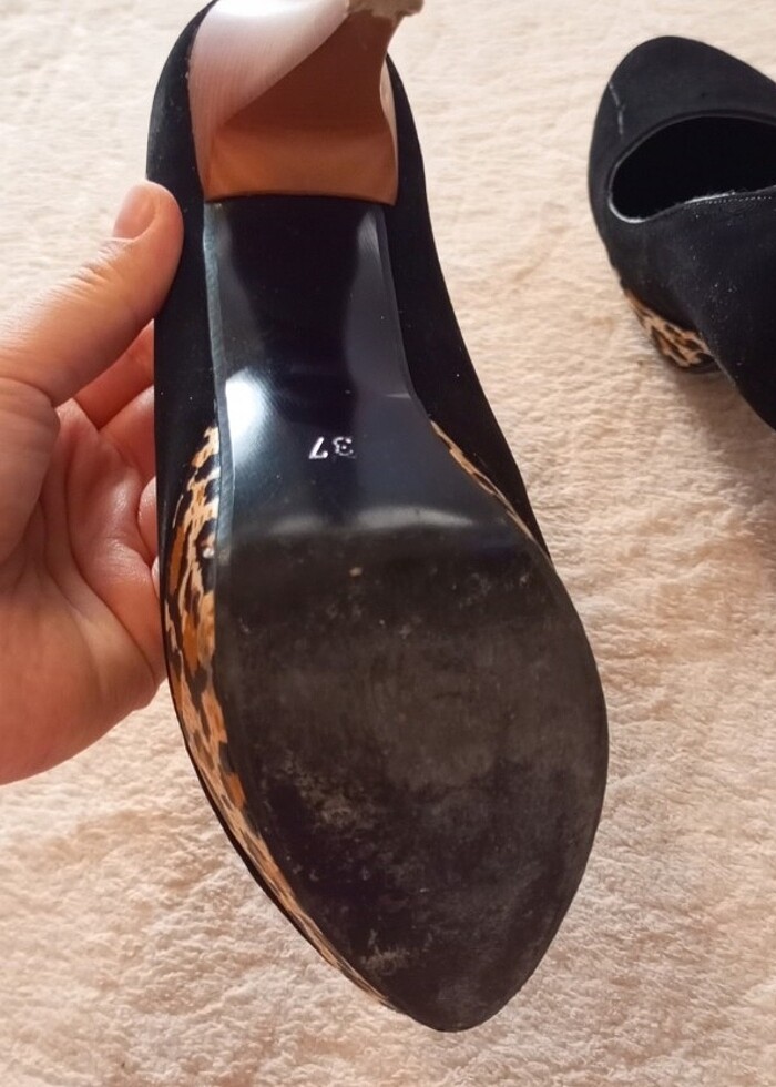 Platform topuklu siyah - Görsel 4