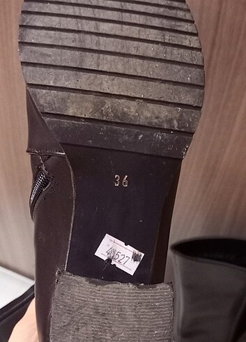 Siyah topuklu çizme  - Görsel 5