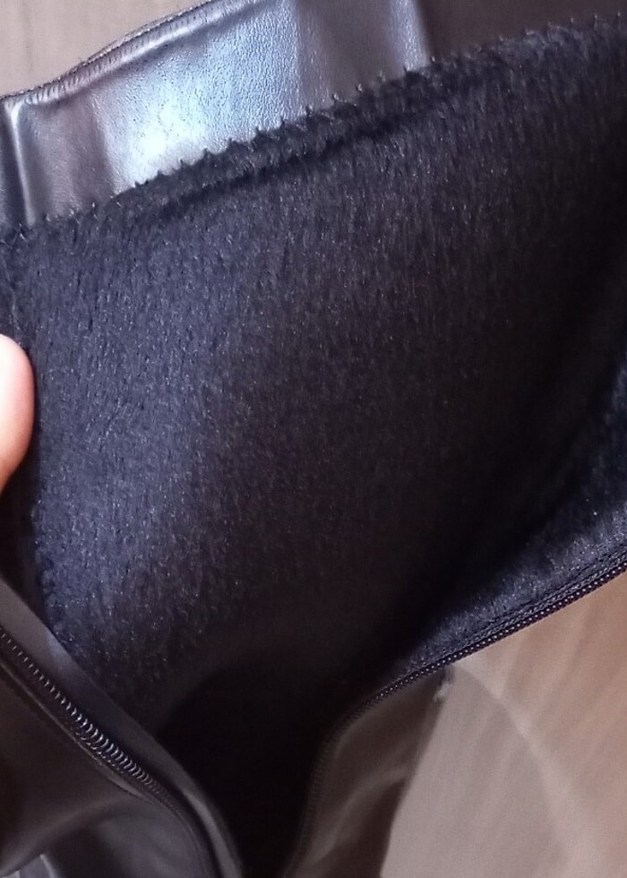 Siyah topuklu çizme  - Görsel 3