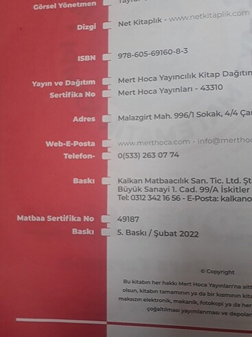  Beden Renk MERT HOCA AYT MATEMATİK SON BASIM