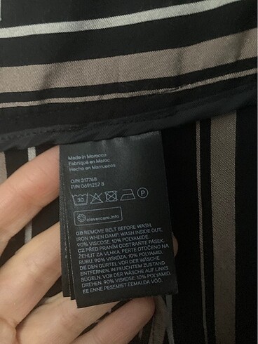34 Beden siyah Renk H&M Rahat Yüksek Bel Pantalon
