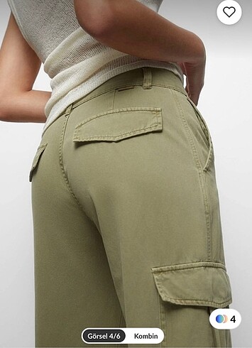 38 Beden haki Renk Pull and Bear Kargo Pantalon