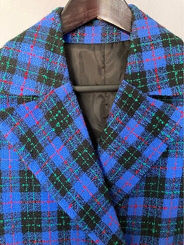 Menekşe Mavisi Uzun Blazer