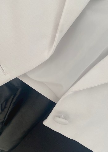 Select Düğmeli Beyaz Kadın Blazer Ceket