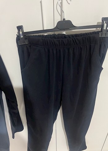 Erkek Uzun Kollu Düğmeli Gri Mavi Pijama Takımı - Görsel 3