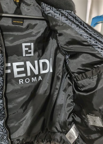 Fendi Desenli Gri Erkek Şişme Yelek - Görsel 2