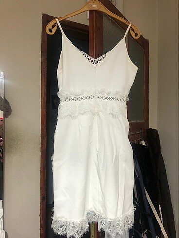 Trendyol & Milla #elbise #nikah #beyaz #abiye #kısa